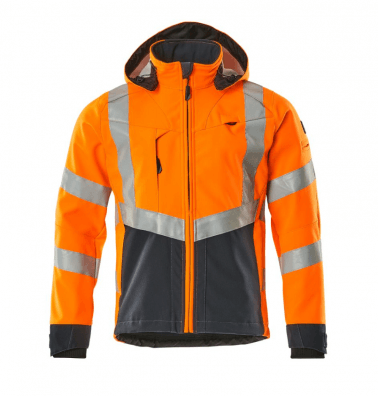 Softshell Jacket Orange & dark Navy MASCOT SAFE SUPREME 4XL