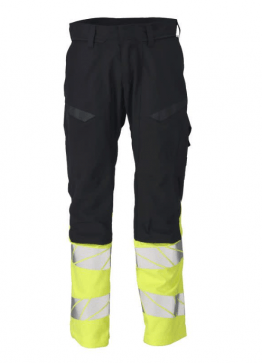 Pantalon genouillères Marine & jaune MASCOT ACCELERATE T:44> T:62