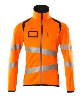 Pull polaire zippé Orange & Marine foncé MASCOT ACCELERATE 5XL